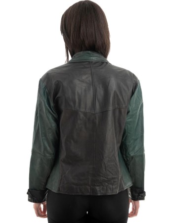 Γνήσιο Γυναικέιο Δερμάτινο Σακάκι - Z907