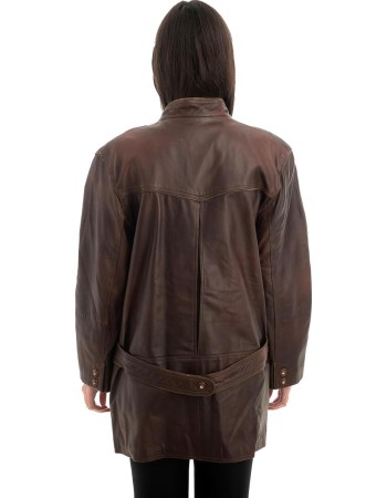Γνήσιο Γυναικέιο Δερμάτινο Σακάκι - Z909