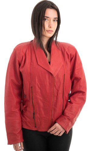 Γνήσιο Γυναικέιο Δερμάτινο Μπουφάν - Z910