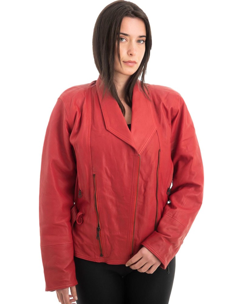 Γνήσιο Γυναικέιο Δερμάτινο Μπουφάν - Z910