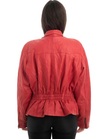 Γνήσιο Γυναικέιο Δερμάτινο Μπουφάν - Z910