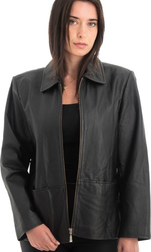 Γνήσιο Γυναικέιο Δερμάτινο Μπουφάν - Z912