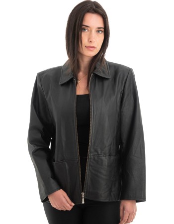 Γνήσιο Γυναικέιο Δερμάτινο Μπουφάν - Z912