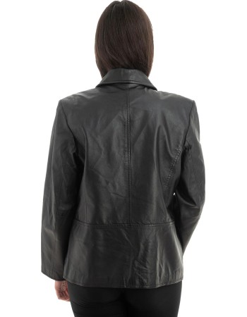 Γνήσιο Γυναικέιο Δερμάτινο Μπουφάν - Z912