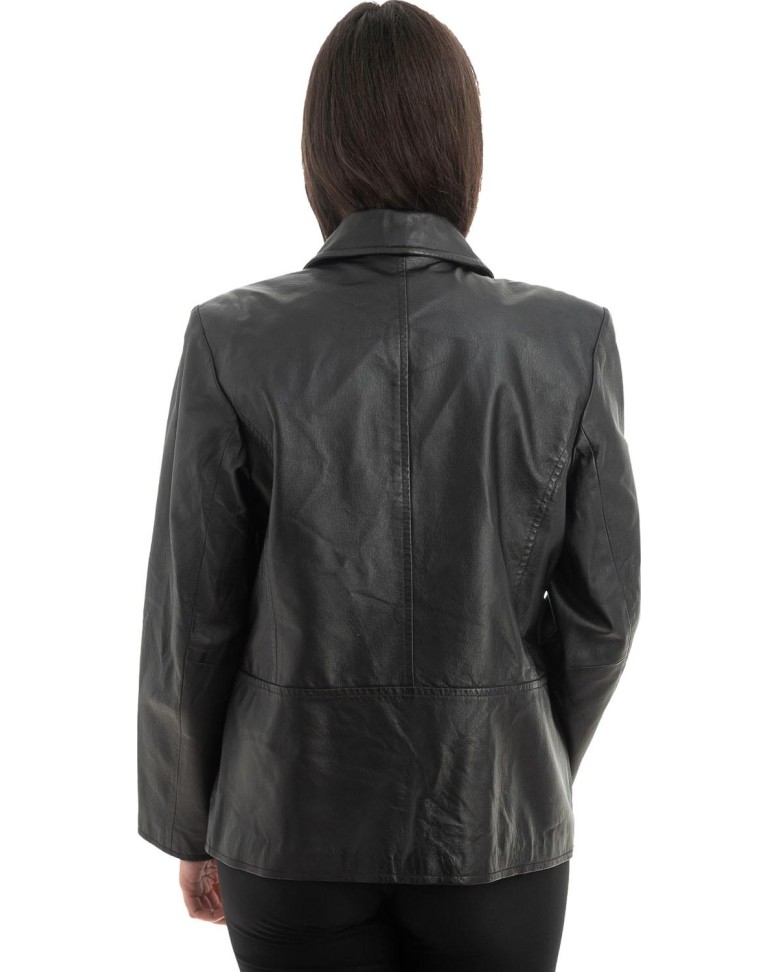 Γνήσιο Γυναικέιο Δερμάτινο Μπουφάν - Z912