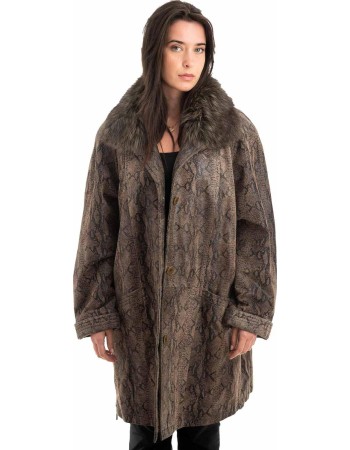 Γνήσιο Γυναικέιο Δερμάτινο Μπουφάν - Z917