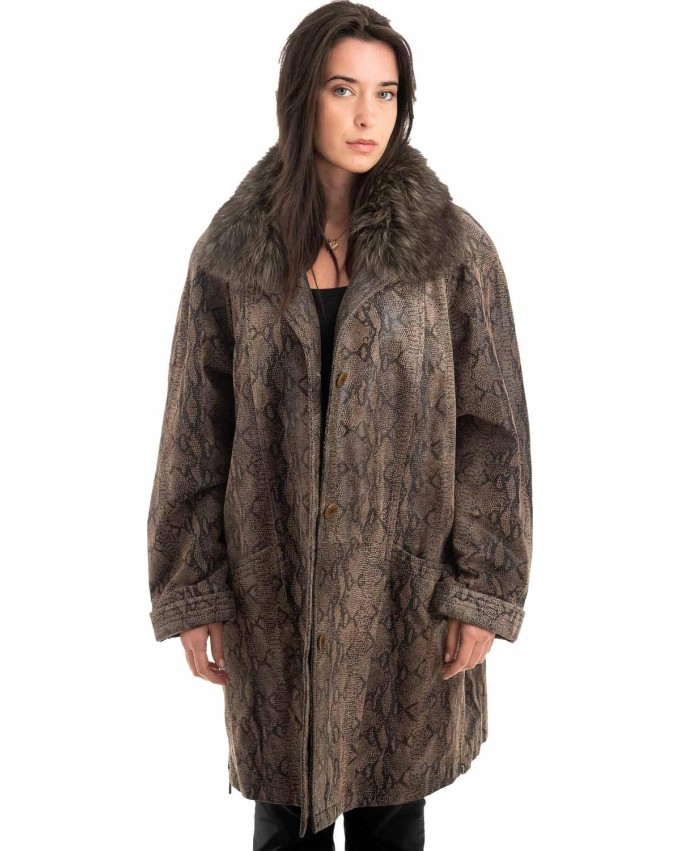 Γνήσιο Γυναικέιο Δερμάτινο Μπουφάν - Z917