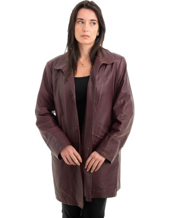 Γνήσιο Γυναικέιο Δερμάτινο Μπουφάν - Z918