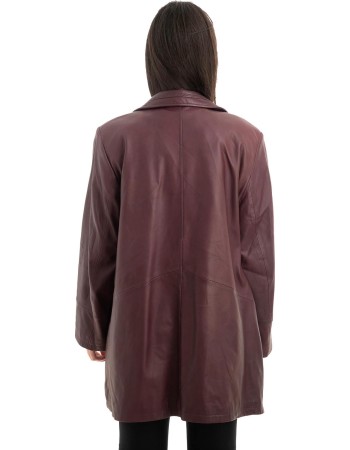 Γνήσιο Γυναικέιο Δερμάτινο Μπουφάν - Z918