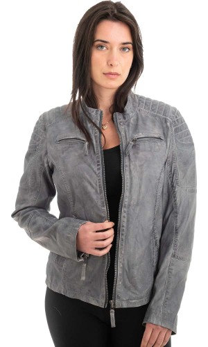 Γνήσιο Γυναικέιο Δερμάτινο Μπουφάν - Z925