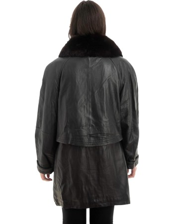 Γνήσιο Γυναικέιο Δερμάτινο Μπουφάν - Z929