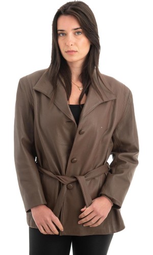 Γνήσιο Γυναικέιο Δερμάτινο Σακάκι - Z930