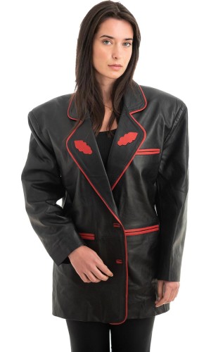 Γνήσιο Γυναικέιο Δερμάτινο Σακάκι - Z931
