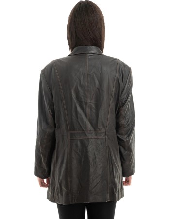 Γνήσιο Γυναικέιο Δερμάτινο Σακάκι - Z932