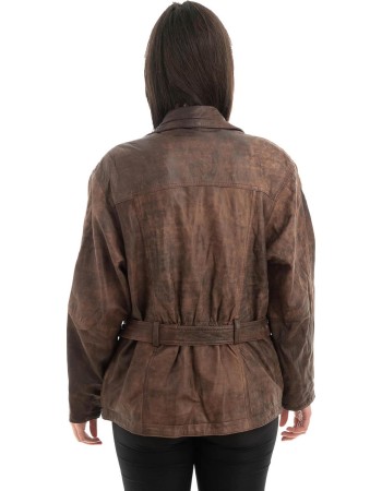 Γνήσιο Γυναικέιο Δερμάτινο Μπουφάν - Z933