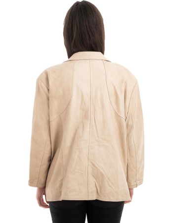 Γνήσιο Γυναικέιο Δερμάτινο Μπουφάν - Z934