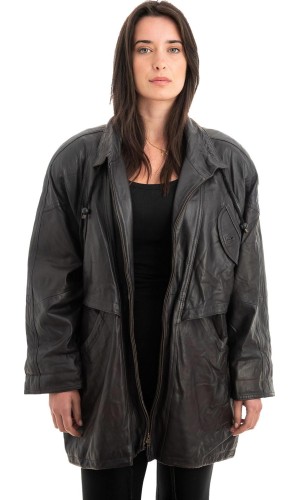 Γνήσιο Γυναικέιο Δερμάτινο Μπουφάν - Z937