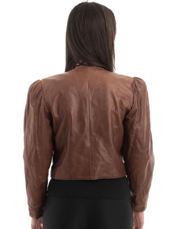 Γνήσιο Γυναικέιο Δερμάτινο Σακάκι - Z938