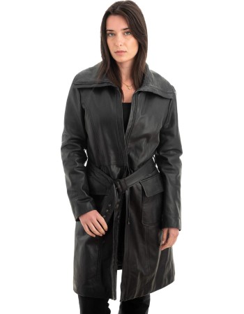 Γνήσιο Γυναικέιο Δερμάτινο Μπουφάν - Z941