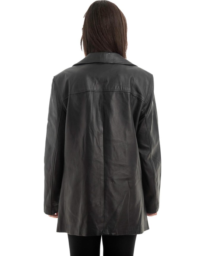 Γνήσιο Γυναικέιο Δερμάτινο Σακάκι - Z945