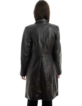 Γνήσιο Γυναικέιο Δερμάτινο Παλτό - Z948