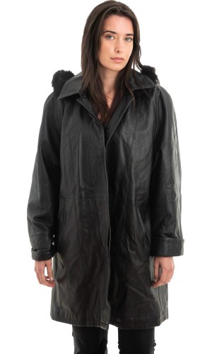 Γνήσιο Γυναικέιο Δερμάτινο Μπουφάν - Z949