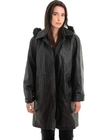 Γνήσιο Γυναικέιο Δερμάτινο Μπουφάν - Z949