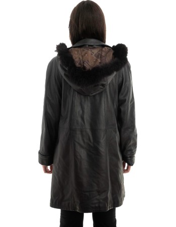 Γνήσιο Γυναικέιο Δερμάτινο Μπουφάν - Z949