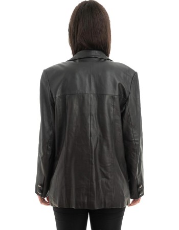 Γνήσιο Γυναικέιο Δερμάτινο Σακάκι - Z951