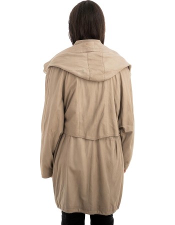 Γνήσιο Γυναικέιο Δερμάτινο Μπουφάν - Z953