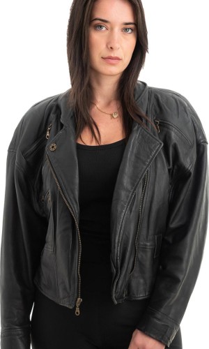 Γνήσιο Γυναικέιο Δερμάτινο Μπουφάν - Z956