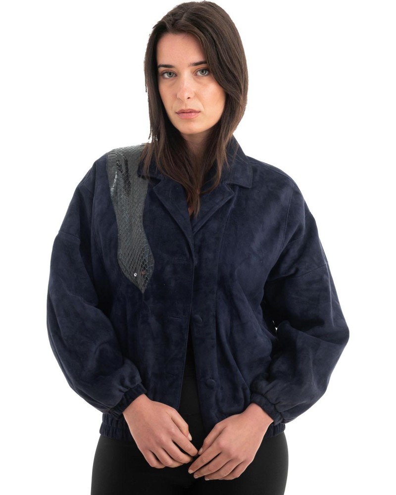 Γνήσιο Γυναικέιο Δερμάτινο Σακάκι - Z959