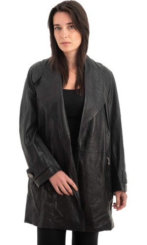 Γνήσιο Γυναικέιο Δερμάτινο Μπουφάν - Z964