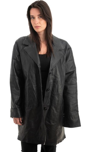 Γνήσιο Γυναικέιο Δερμάτινο Σακάκι - Z967