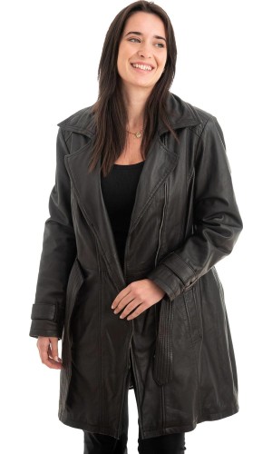 Γνήσιο Γυναικέιο Δερμάτινο Μπουφάν - Z976