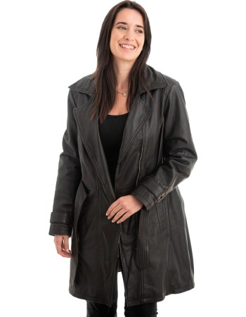 Γνήσιο Γυναικέιο Δερμάτινο Μπουφάν - Z976