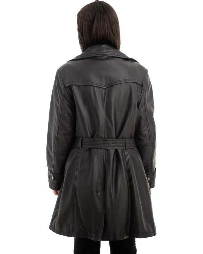 Γνήσιο Γυναικέιο Δερμάτινο Μπουφάν - Z976