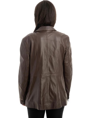 Γνήσιο Γυναικέιο Δερμάτινο Σακάκι - Z981