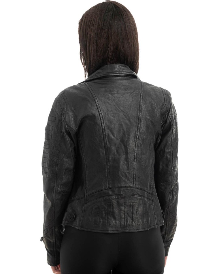 Γνήσιο Γυναικέιο Δερμάτινο Μπουφάν - Z984