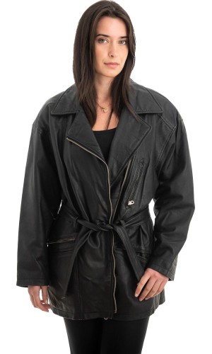 Γνήσιο Γυναικέιο Δερμάτινο Μπουφάν - Z987