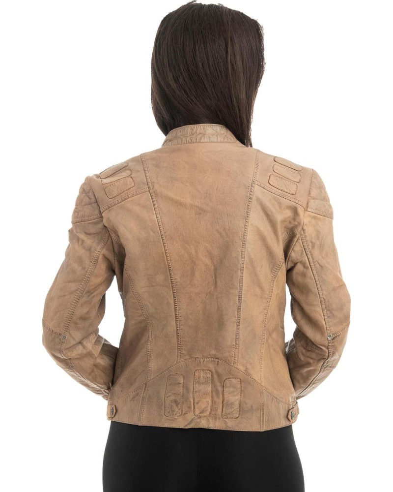 Γνήσιο Γυναικέιο Δερμάτινο Μπουφάν - Z994