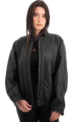 Γνήσιο Γυναικέιο Δερμάτινο Μπουφάν - Z995