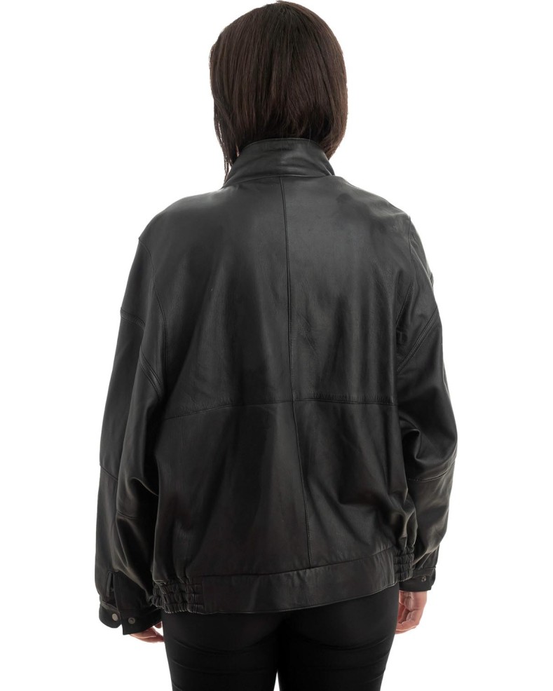 Γνήσιο Γυναικέιο Δερμάτινο Μπουφάν - Z995