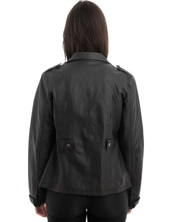 Γνήσιο Γυναικέιο Δερμάτινο Μπουφάν - Z996