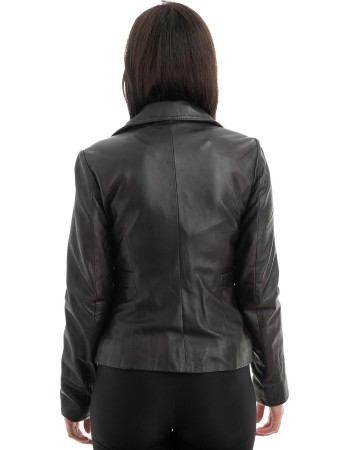 Γνήσιο Γυναικέιο Δερμάτινο Σακάκι - Z997