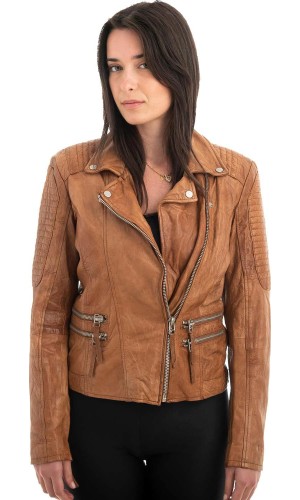 Γνήσιο Γυναικέιο Δερμάτινο Μπουφάν - Z1000