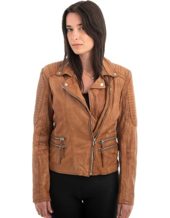 Γνήσιο Γυναικέιο Δερμάτινο Μπουφάν - Z1000