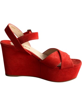  Δερμάτινη Γυναικεία Πλατφόρμα - Α208