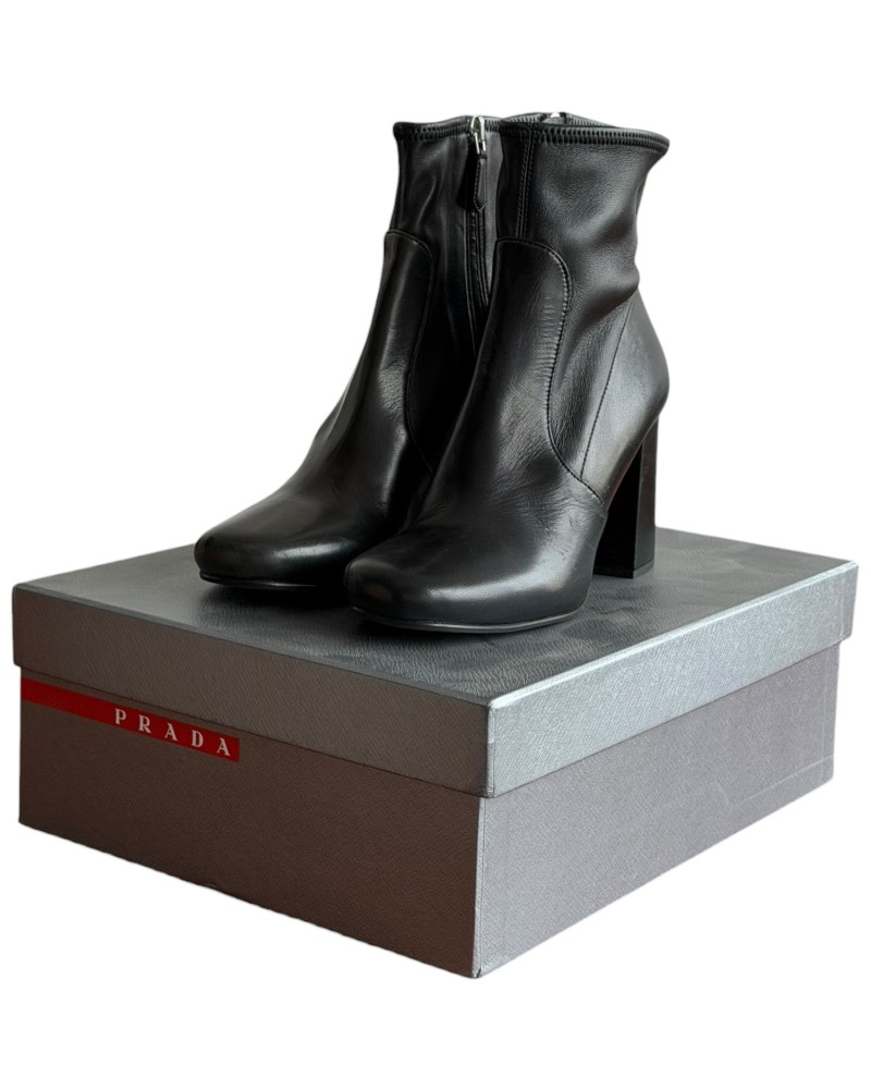 Δερμάτινο Γυναικείo Μποτάκι - A324