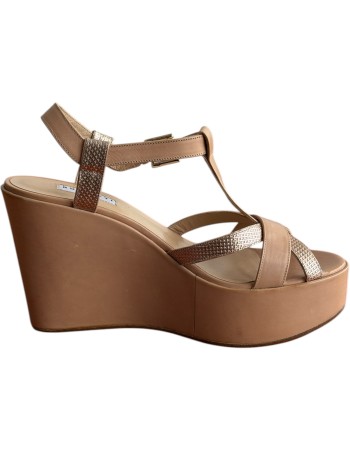  Δερμάτινη Γυναικεία Πλατφόρμα - Α381